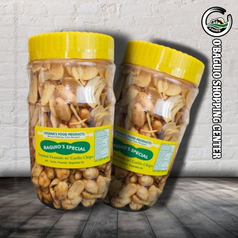 Josana's Toasted Peanuts w/ Garlic Chips Baguio's Special 310g
