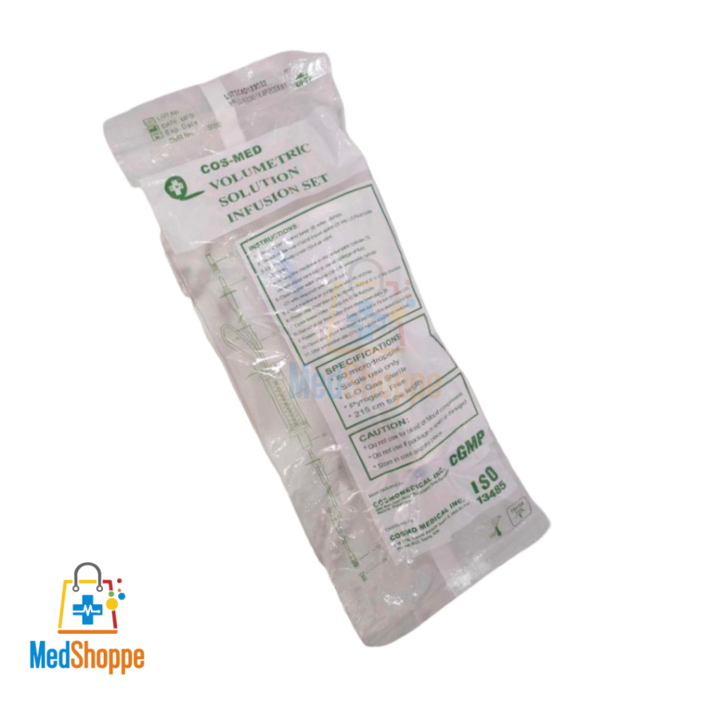 COSMED SOLUSET (VOLUMETRIC SOLUTION INFUSION SET) | Shopee Philippines