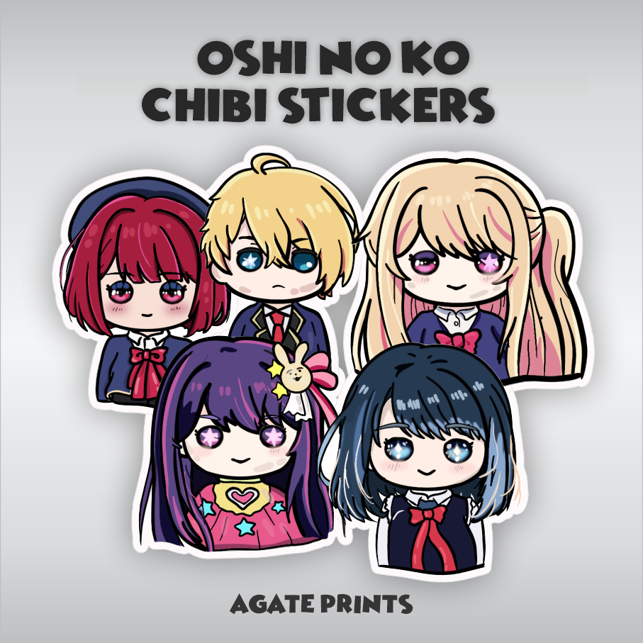 Oshi No Ko Hand drawn Chibi Stickers | Ai Aqua Ruby Akane Kana | Shopee ...