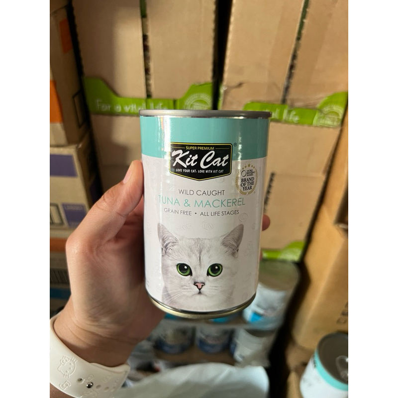 Kit Cat Wet Cat Food in Can Tuna & Mackerel Flavor For All Life Stages