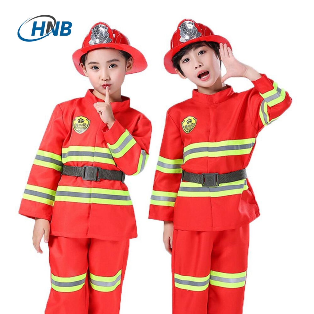 Fireman Costume for Kids Boy Cosplay Costumes Children Uniform ...