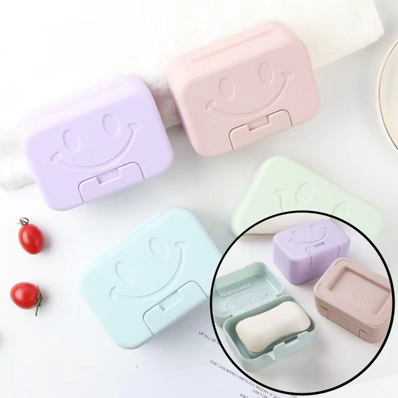 Portable Plastic Soap Storage Box Waterproof Bathroom Waterproof ...