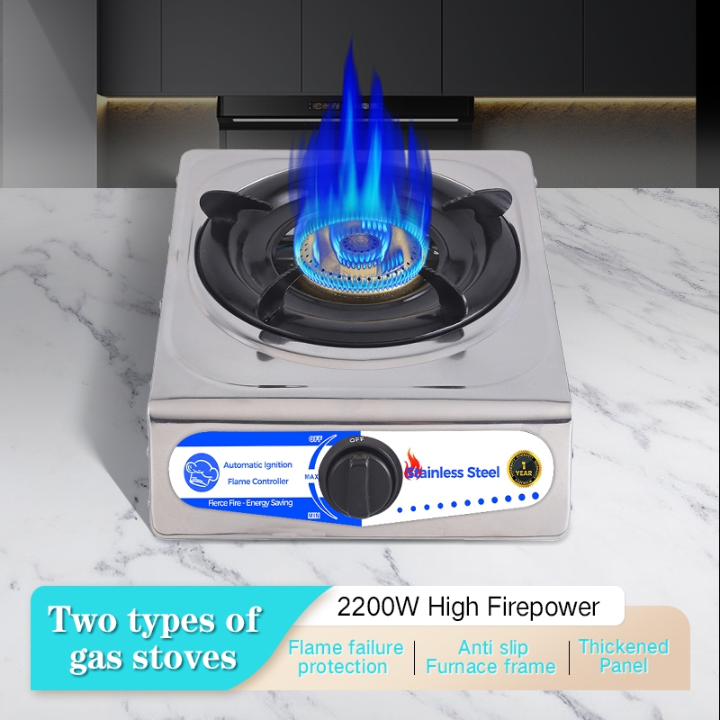 NPC Gas Stove Two Burner Gas Stove Double Standard 710X360X85mm Safe