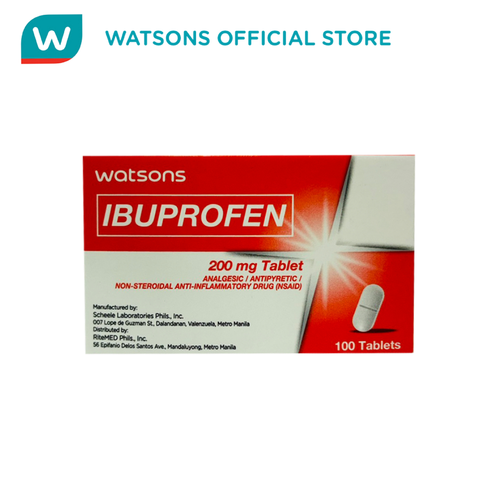 Watsons Ibuprofen 200mg (Sold per Capsule) [Exp: November 29, 2025 ...