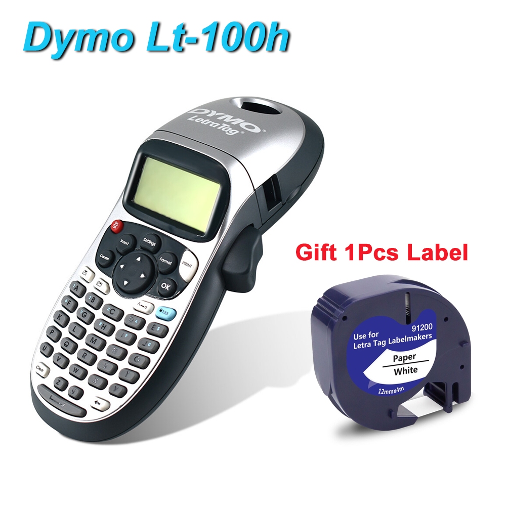 Handheld Label Maker DYMO LT100H with 1 Roll Tape LetraTag 100H Label