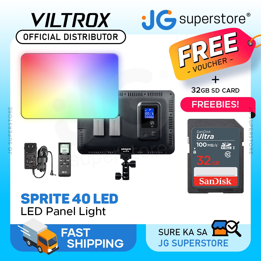 Viltrox Weeylite Sprite 40 RGB 40W LED Light 360 Color Adjustment For