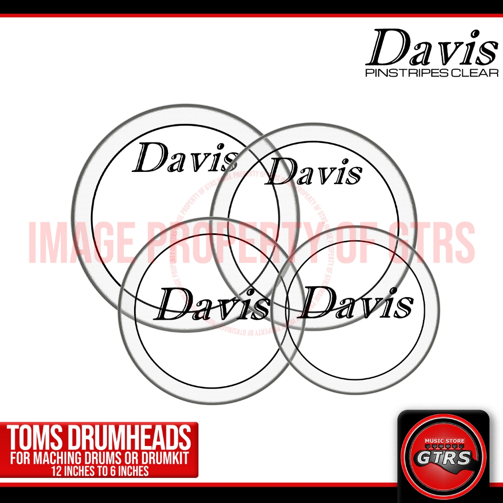 Davis Drumheads - Pinstripes for Marching Drum Toms Duo Trio Quadro Tom ...