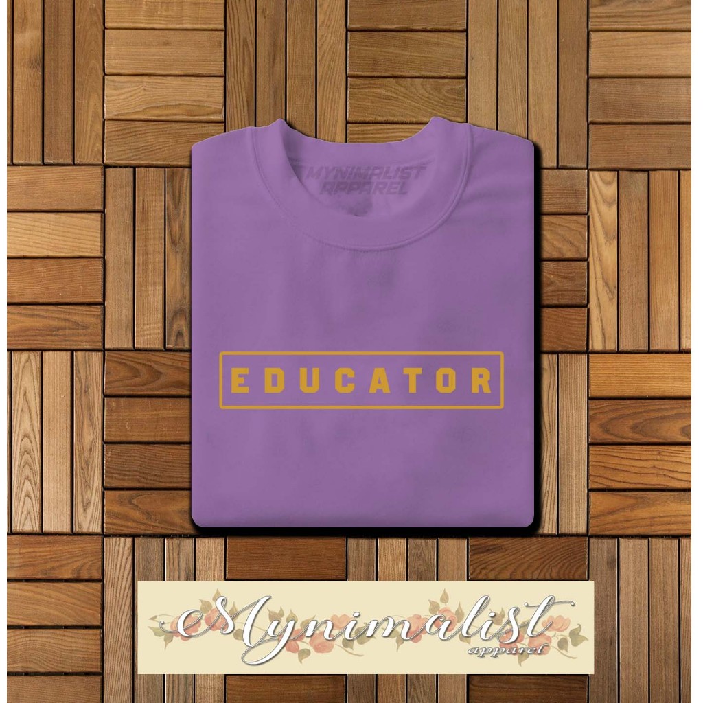 EDUCATOR Course TSHIRT FOR ADULT - MEN AND WOMEN (UNISEX) - MYNIMALIST ...