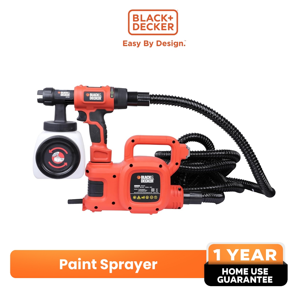 BLACK+DECKER™ Paint Sprayer 450W (HVLP400B1) Power Tools [1 Year