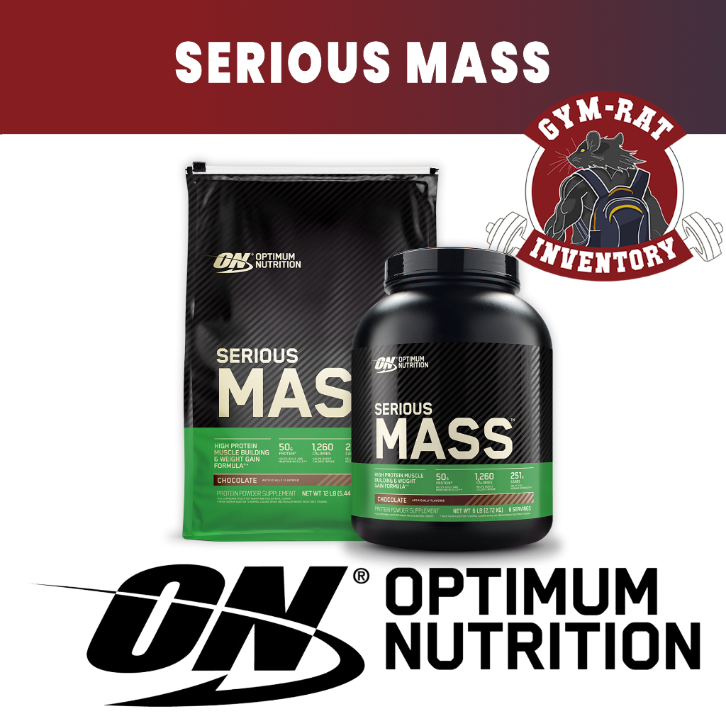 Optimum Nutrition Serious Mass Gainer Protein (6lbs, 12lbs) | Shopee ...