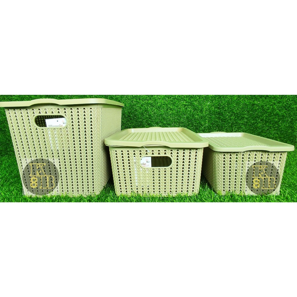 Nikko-Ware rattan organizer basket | Shopee Philippines
