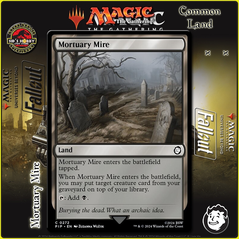 Mortuary Mire x x Mutant Menace Land Common PIP Fallout MTG | Shopee ...