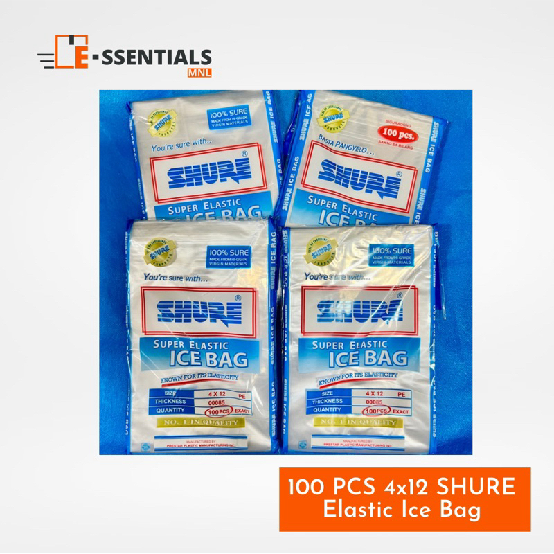Shure 4x12 Ice Bag 100pcs/pack,(Food-Grade) | Shopee Philippines