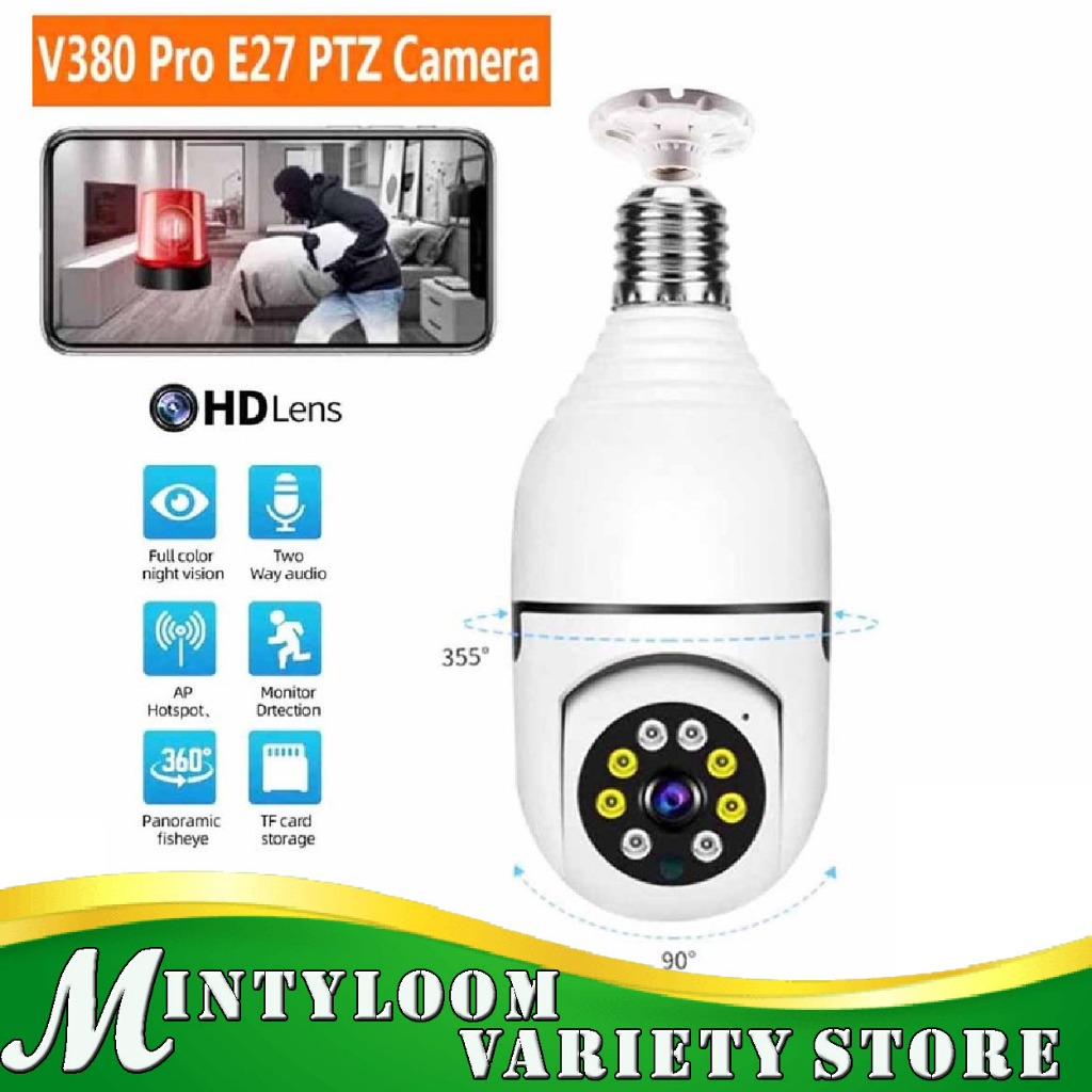 V380 Pro CCTV IP Wireless Camera Connect to Cellphone with Voice Calls