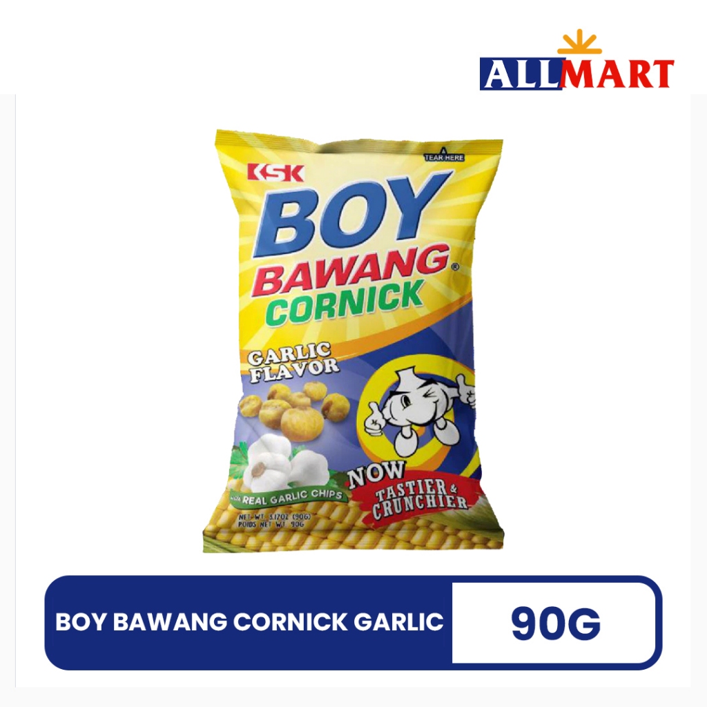 Boy Bawang Cornick Garlic 90g | Shopee Philippines