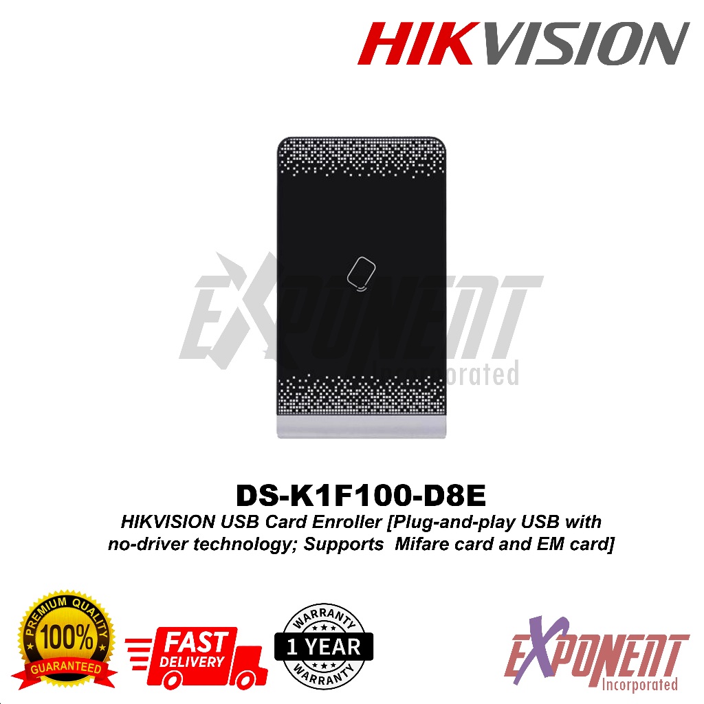 DS-K1F100-D8E - HIKVISION USB Card Enroller Plug-and-play USB with no ...
