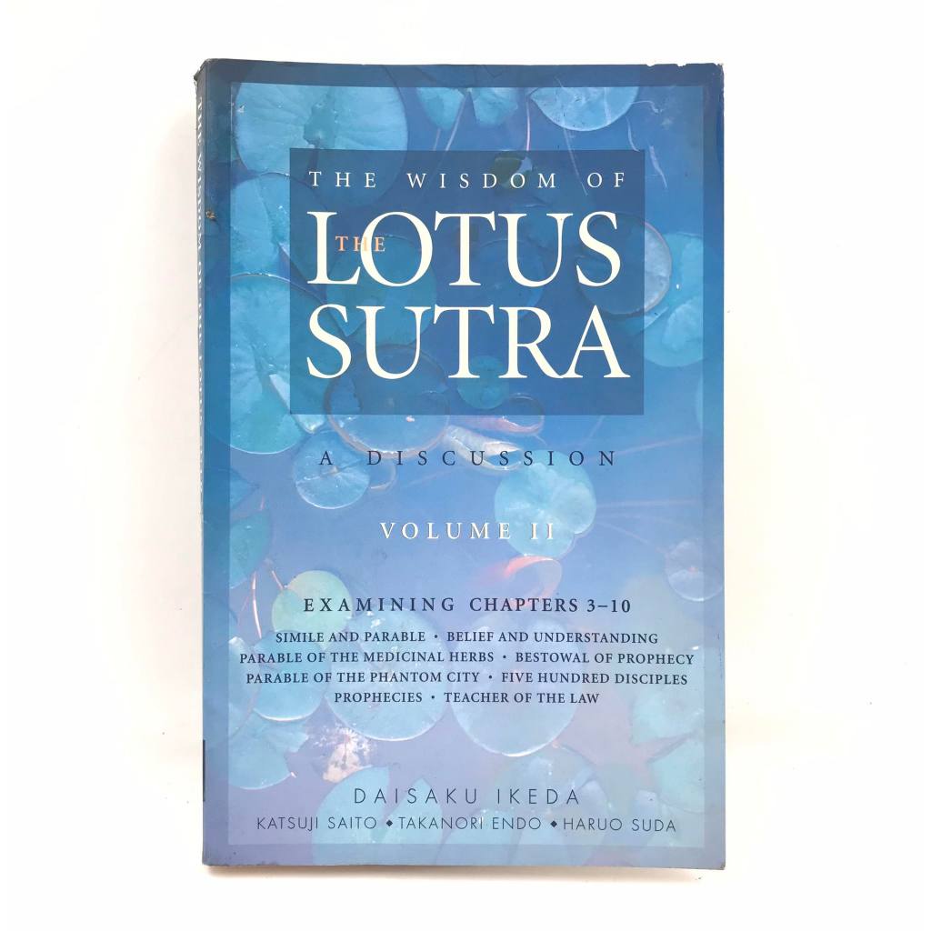 The Wisdom Of The Lotus Sutra Volume II A Discussion Book (Paperback ...