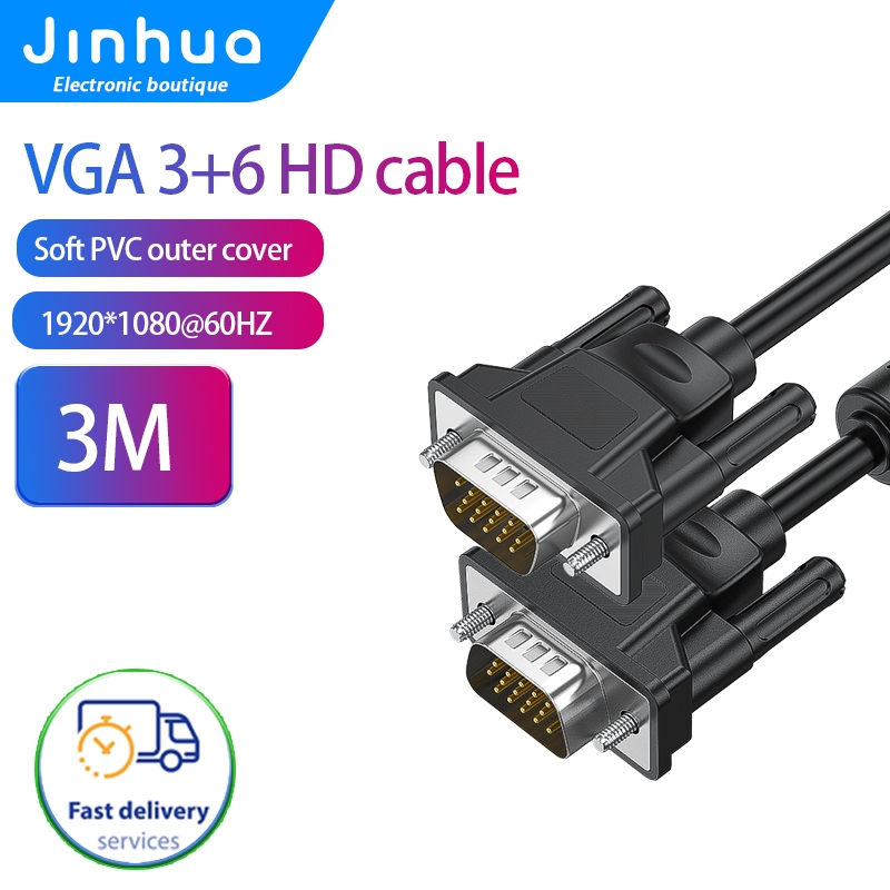 Jinhua VGA to VGA Cable Male VGA Video Cable for HD TV high-definition ...