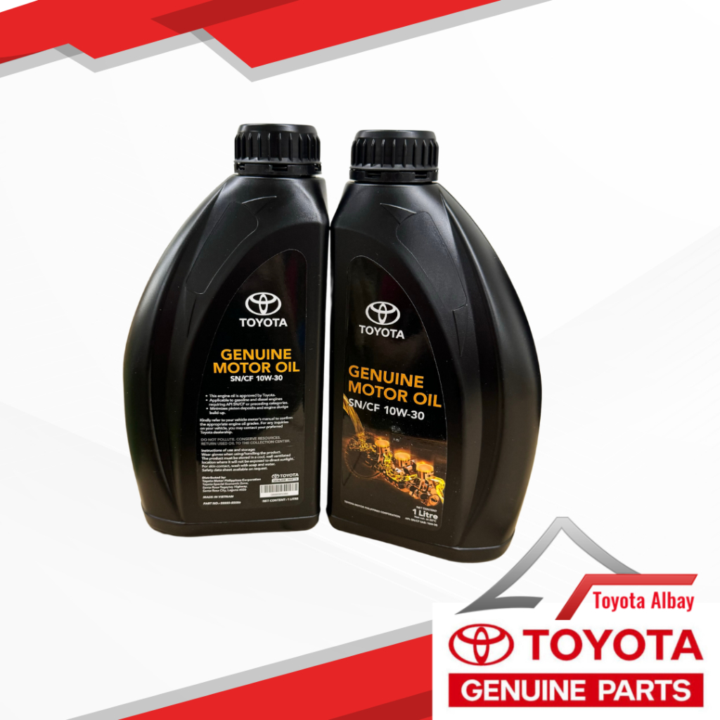 Toyota Genuine Motor Oil SN/CF 10W-30 1Liter | Shopee Philippines