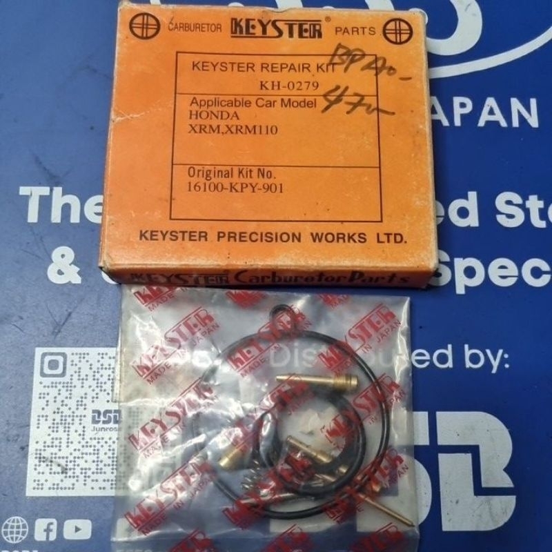 Honda Xrm110 Carburetor Repair Kit Keyster Japan Shopee Philippines