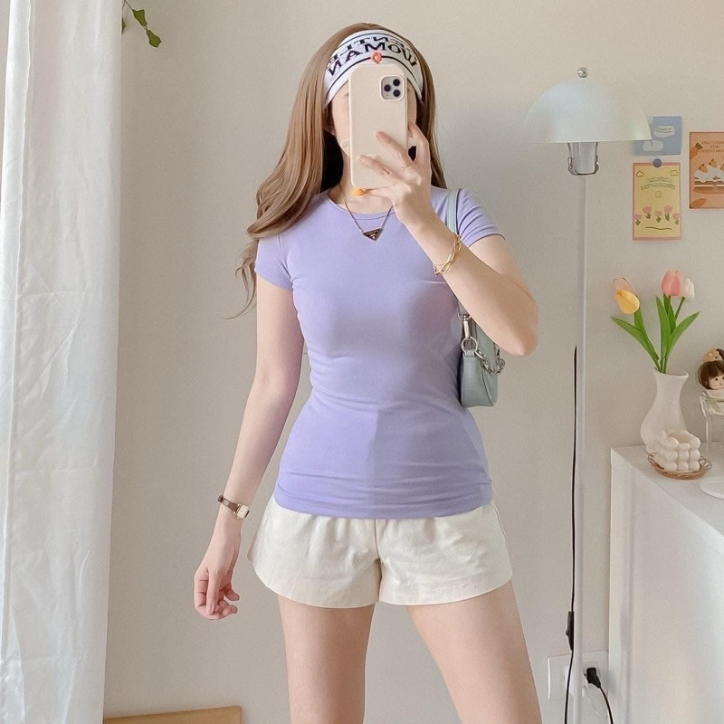 Hayami Double Lining Full-Length Roundneck Top For Women | Shopee ...