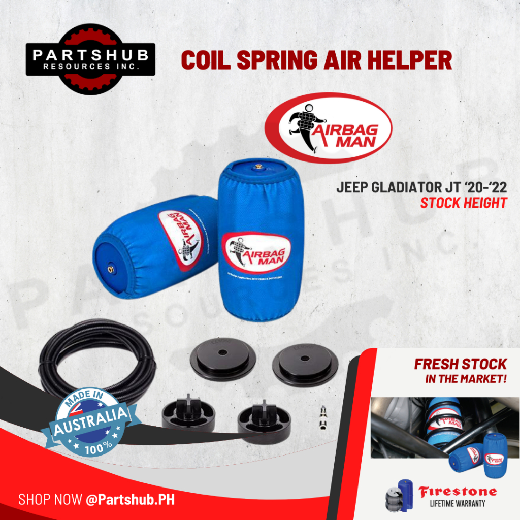 AIRBAG MAN CR5169HP JEEP GLADIATOR JT '20'22 STOCK HEIGHT (Coil Spring