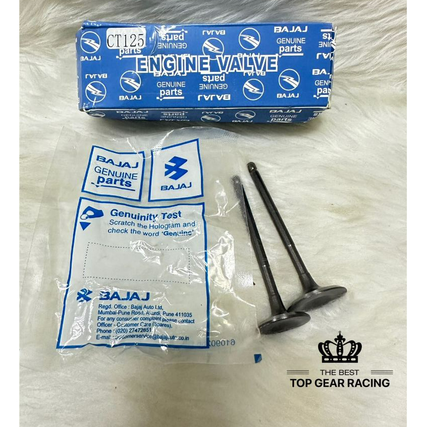 BAJAJ ENGINE VALVE SET CT125 BAJAJ INTAKE EXHAUST INTAKE VALVE KIT ...