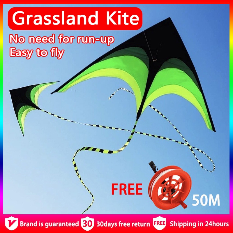 Long Tail Rainbow Kite Outdoor Beach Garden Sport Kite with 1.2M Line ...