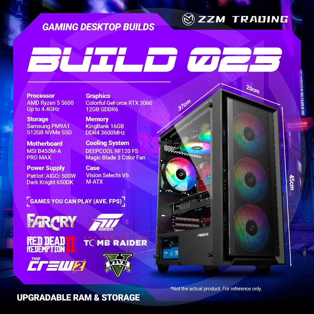 BRAND NEW Desktop Gaming System Unit (CPU) Intel Build Computer ZZM