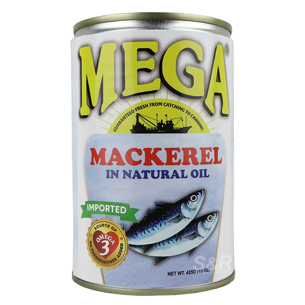 Mega Mackerel Natural Oil 425g | Shopee Philippines