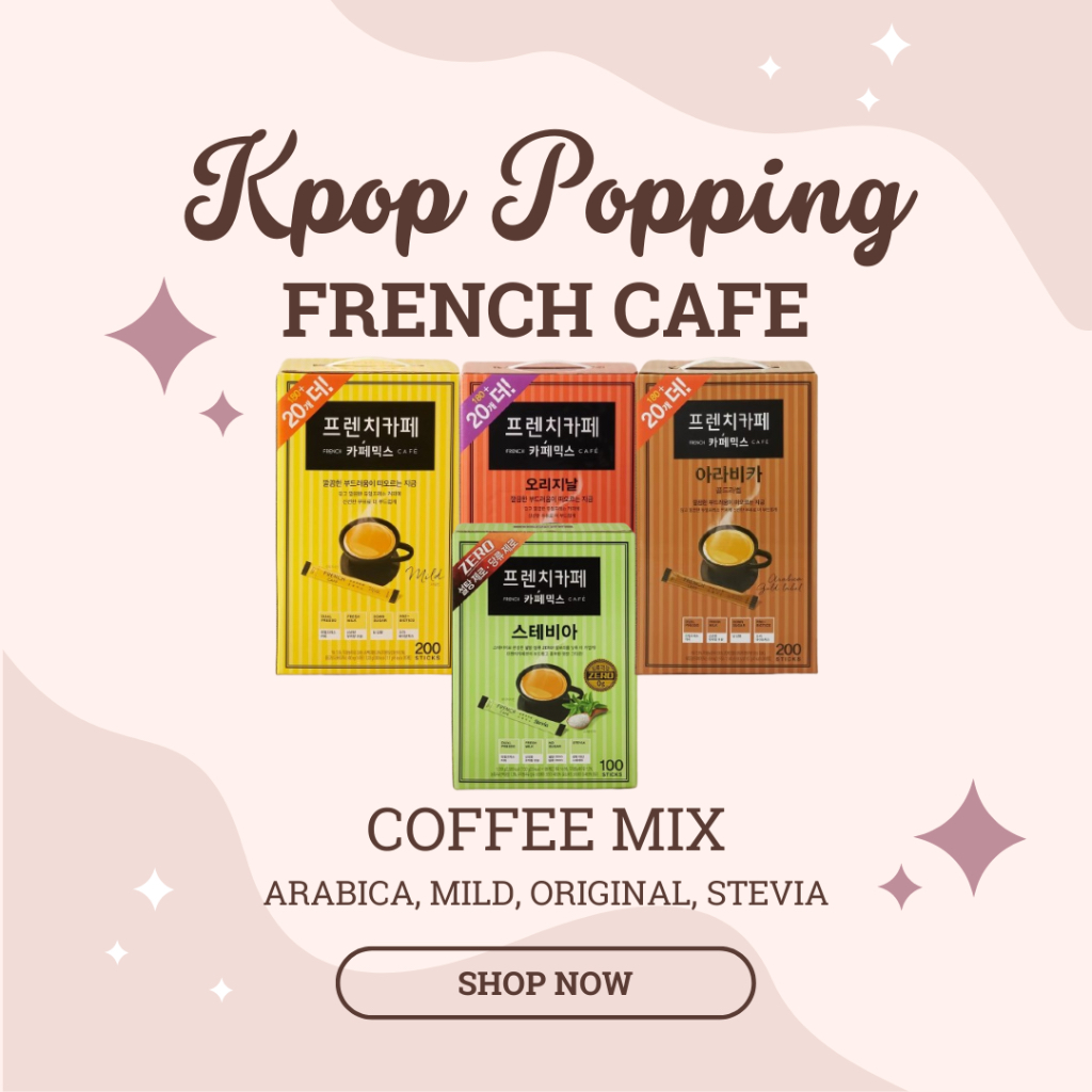 Namyang French Cafe Korean Coffee Mix Original, Mild, Arabica, Stevia 10pcs Shopee Philippines