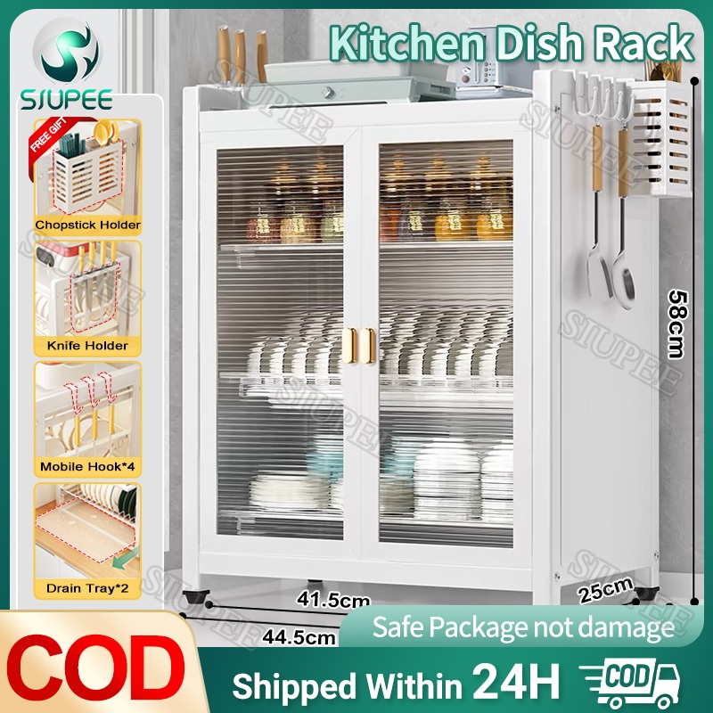 3/4Tier Dish Rack Organizer Dish Countertop Storage