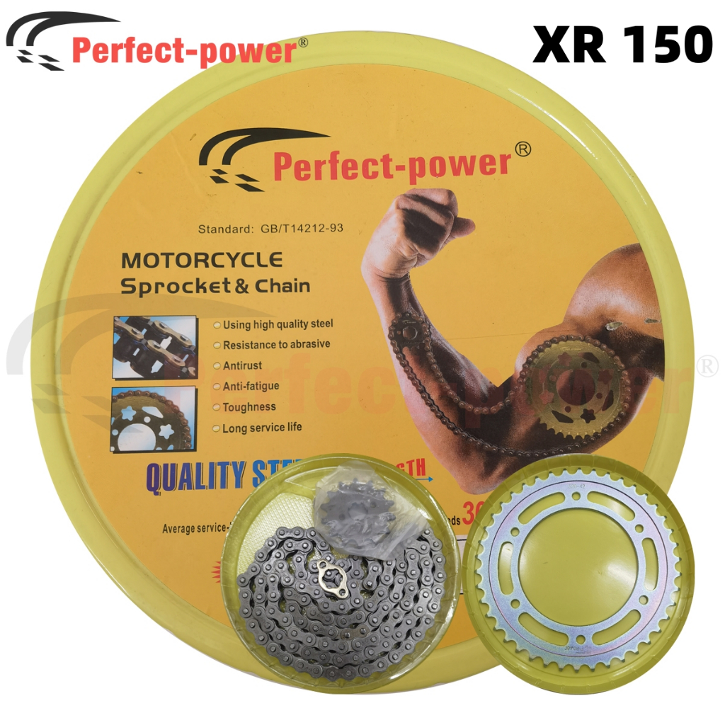 Perfect Power Brand Chainset Honda XR 150 428H 520 Sprocket Chain set ...