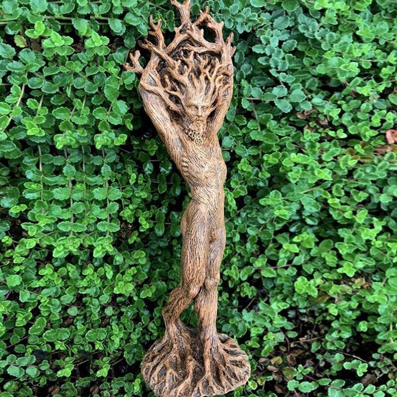 Forest tree statue root carving crafts resin decoration family ...