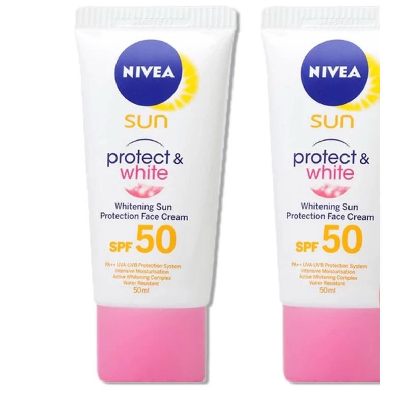 (Set 1) NIVEA SUN PROTECT & White Whitening Sun Protection Face Cream
