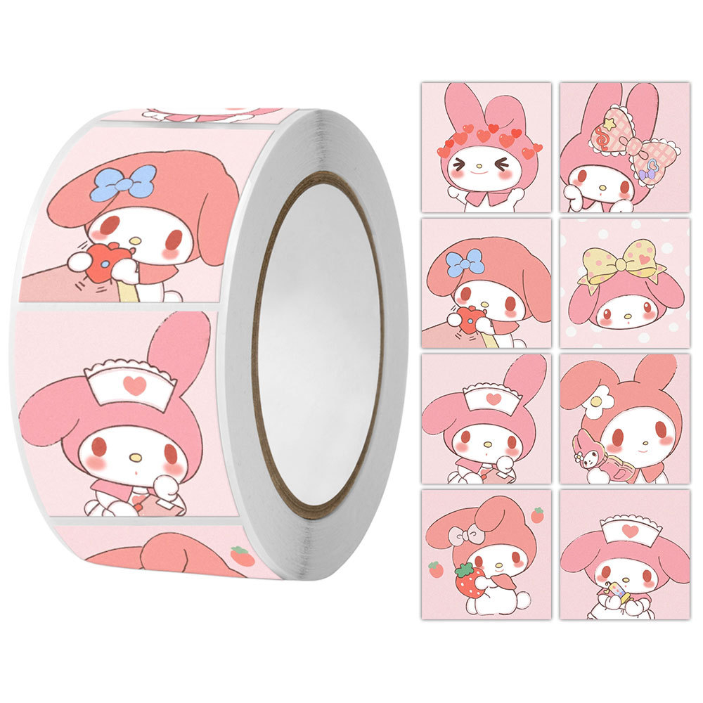 YouAimi 500pcs Sanrio Kuromi Melody DIYTapes Label sticker Gift Box ...