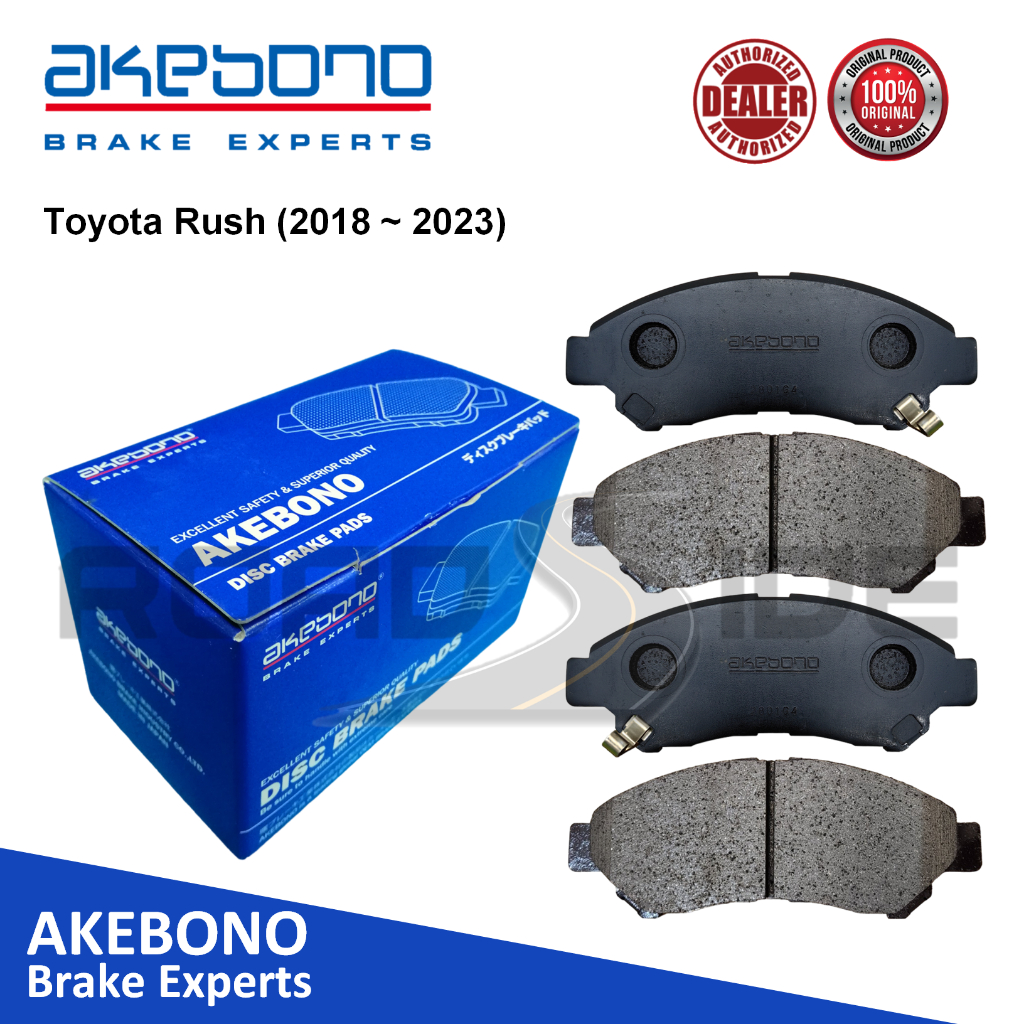 Akebono Front Brake Pads for Toyota Rush (2018 - 2023) | Shopee Philippines