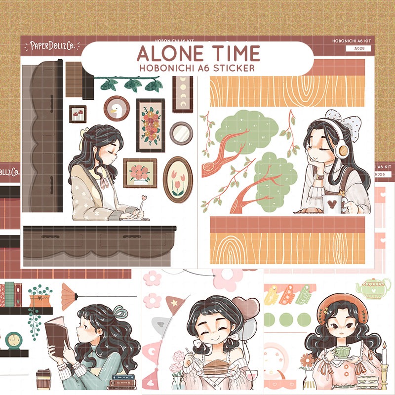 Alone Time A6 Sticker Kit I A026 A027 A028 A029 A030 Shopee Philippines