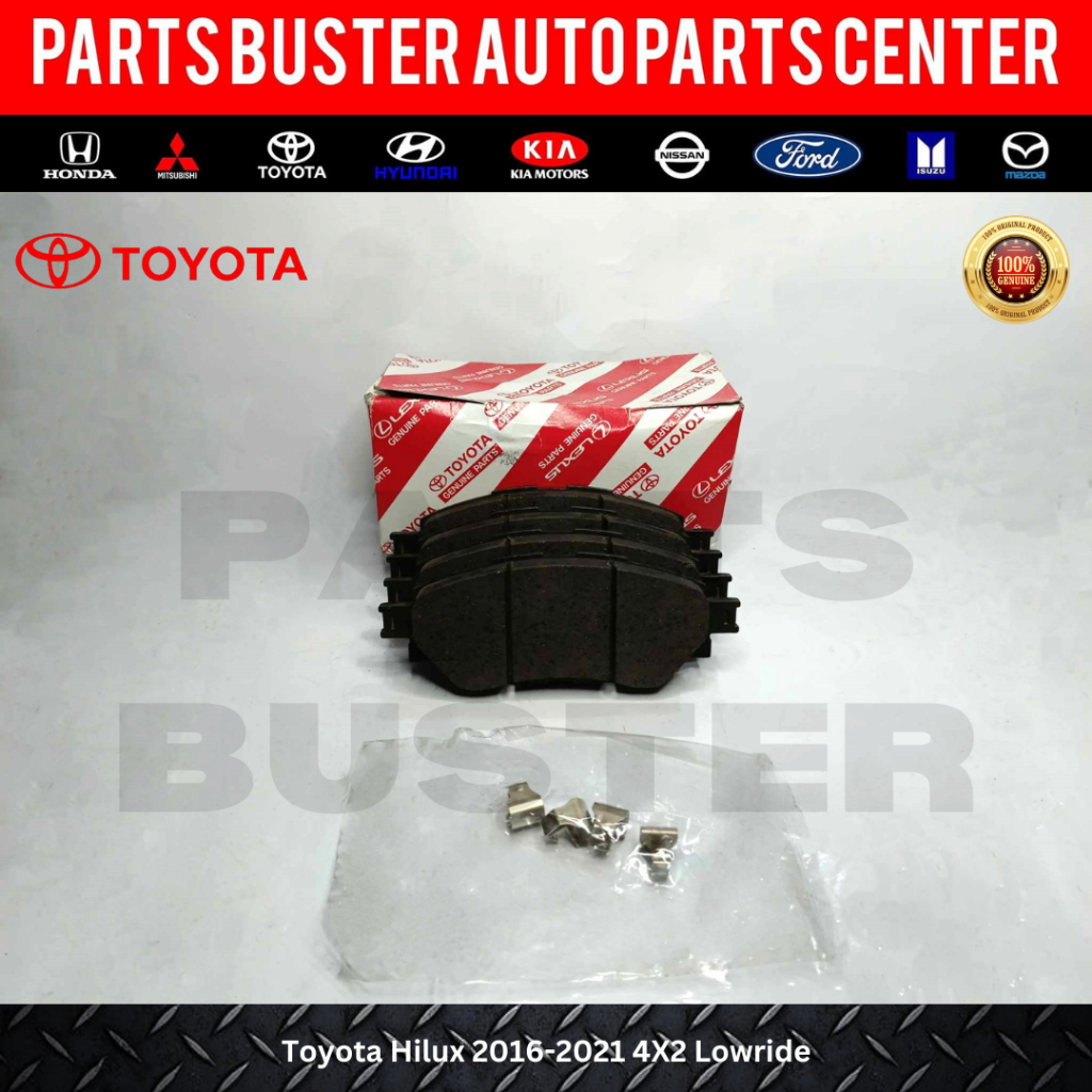 Genuine Front Brake Pad for Toyota Hilux 2016-2021 4X2 Lowride (04465 ...