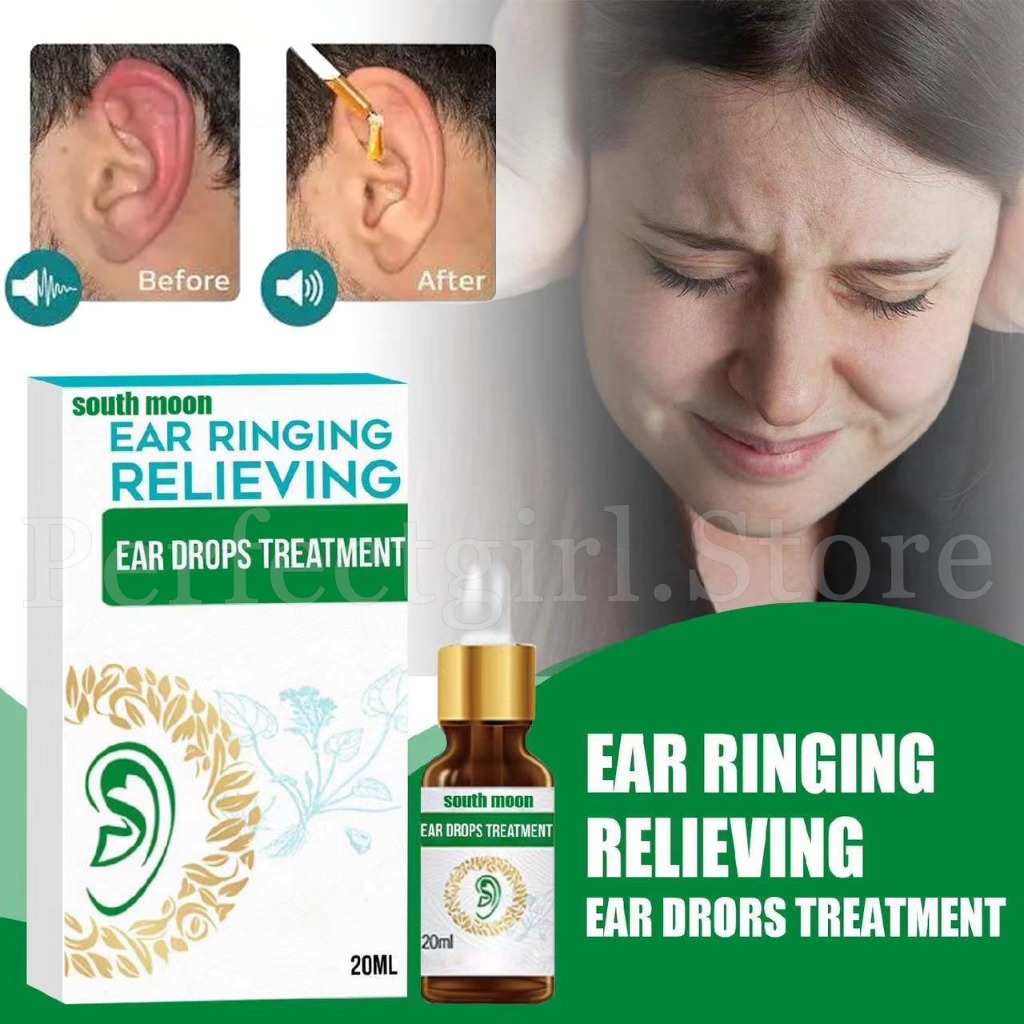 20ml South Moon Tinnitus liquid Ear Drops Treatment Remover Earache ...