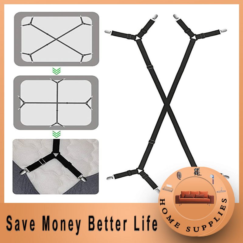 【Better Life】Sheets Metal Sling Bed Sheet Clip Short and Long Version ...