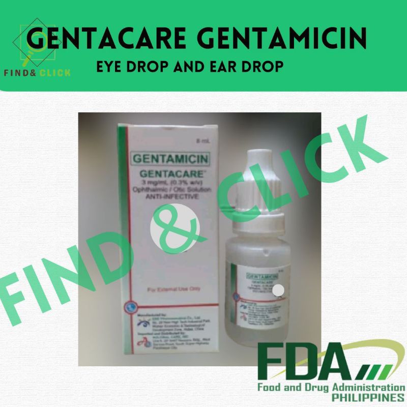 Gentacare Gentamicin 3mg/mL Eye drop and Ear drop Shopee Philippines
