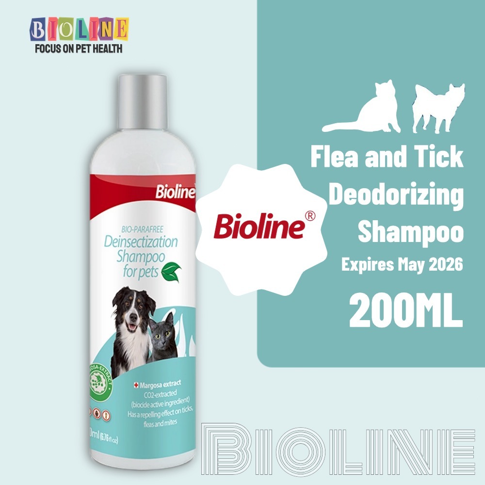 Bioline dog shampoo anti garapata cat dog shampoo anti flea and tick ng