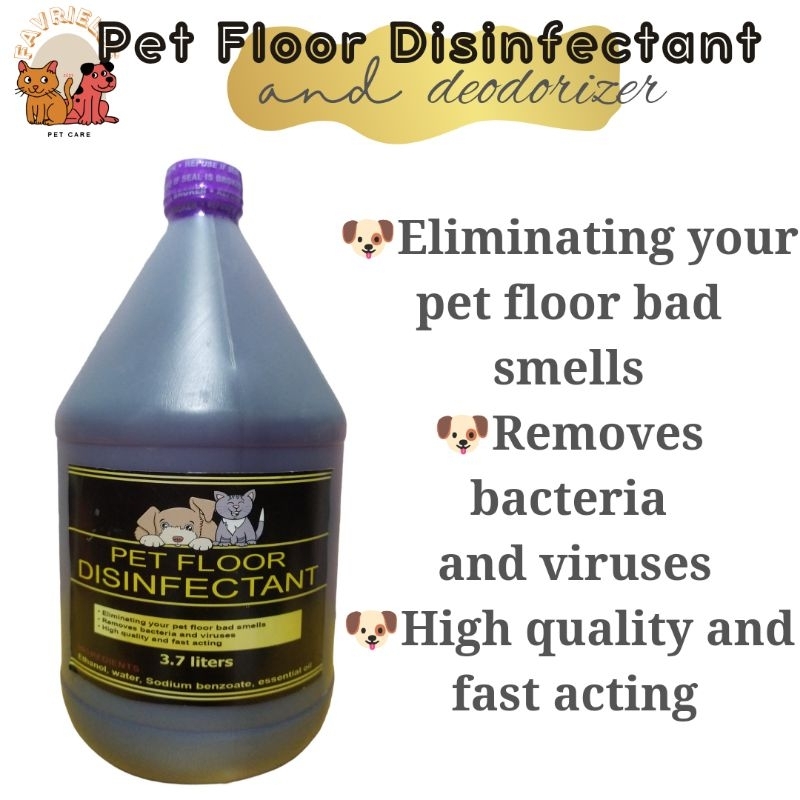 1 Galon Pet Floor Disinfectant Deodorizer Eliminating Pets Urine Poop