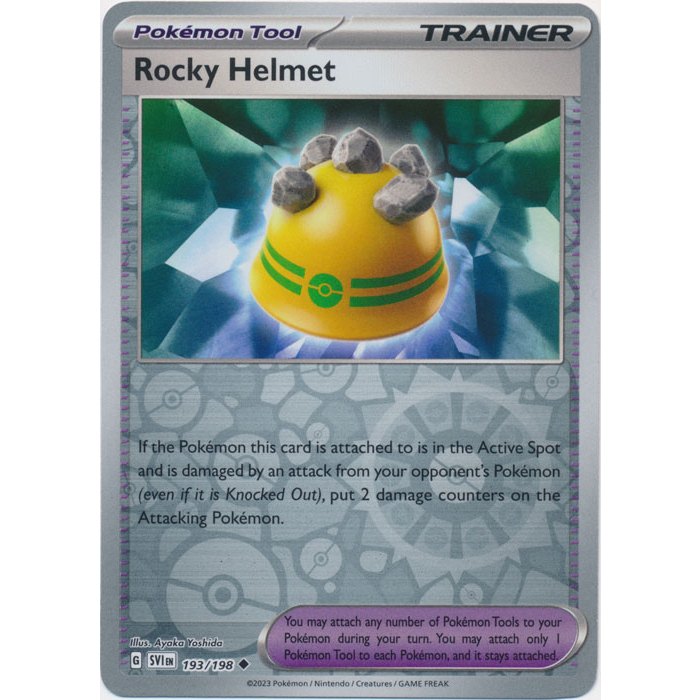 Rocky Helmet 193/198 (Reverse Foil) Scarlet and Violet Pokemon