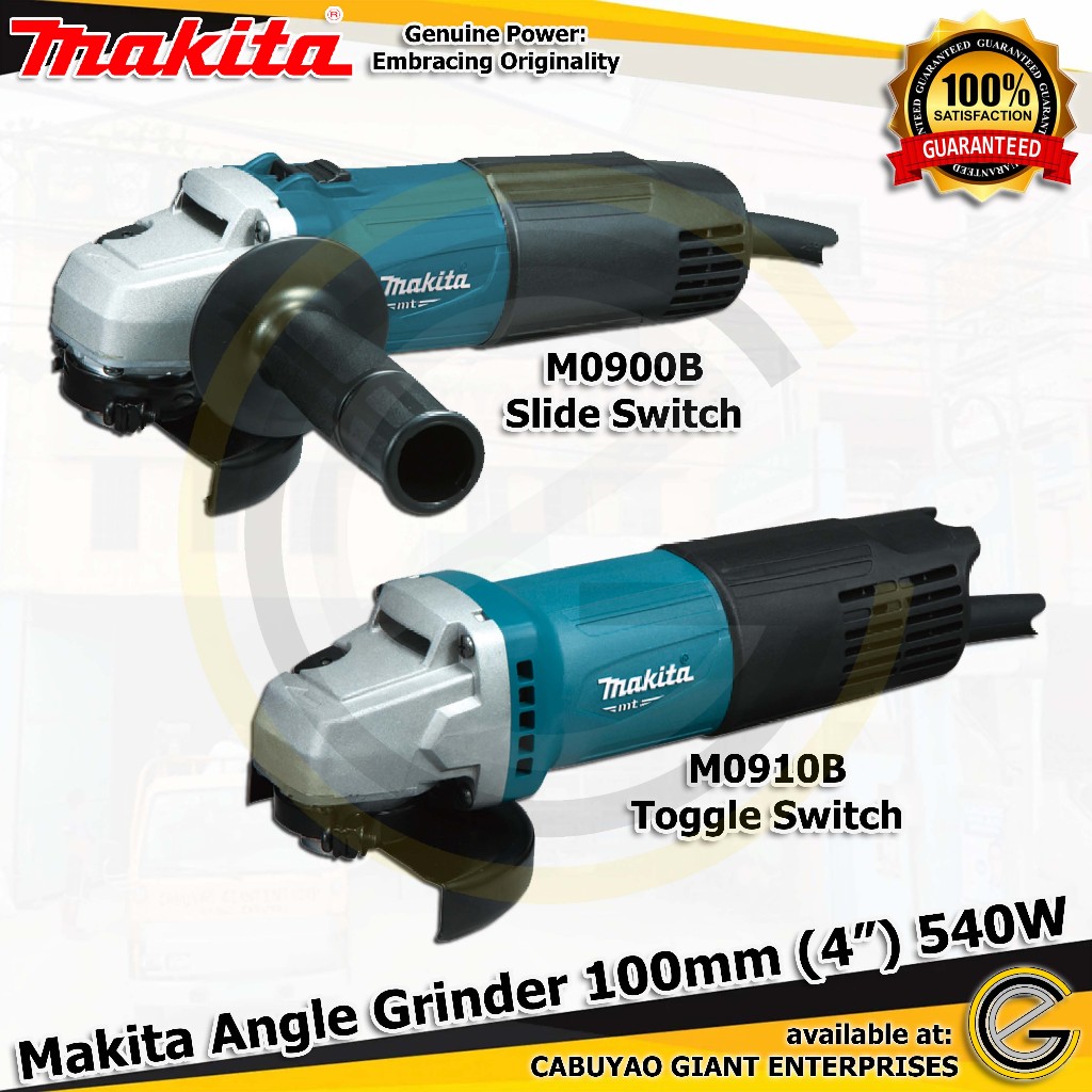 Makita Angle Grinder 540W 100mm 4 Inches ( M0900B Slide Switch | M0910B ...