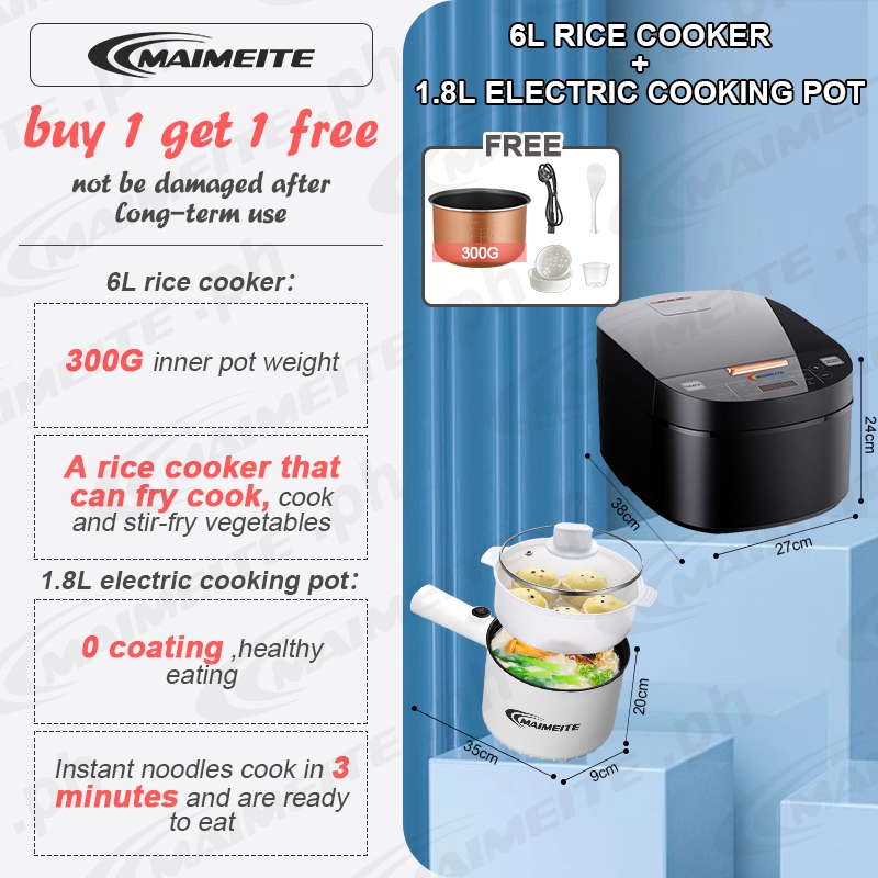 Maimeite Electric Rice Cooker 6L Multifunctional Electric Cooker Home