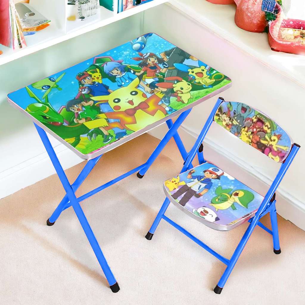 Kids folding chair with side table store