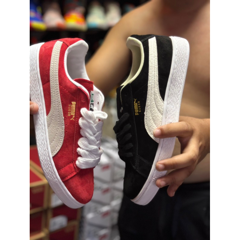 PUMA SUEDE BLACK AND WHITE Shopee Philippines