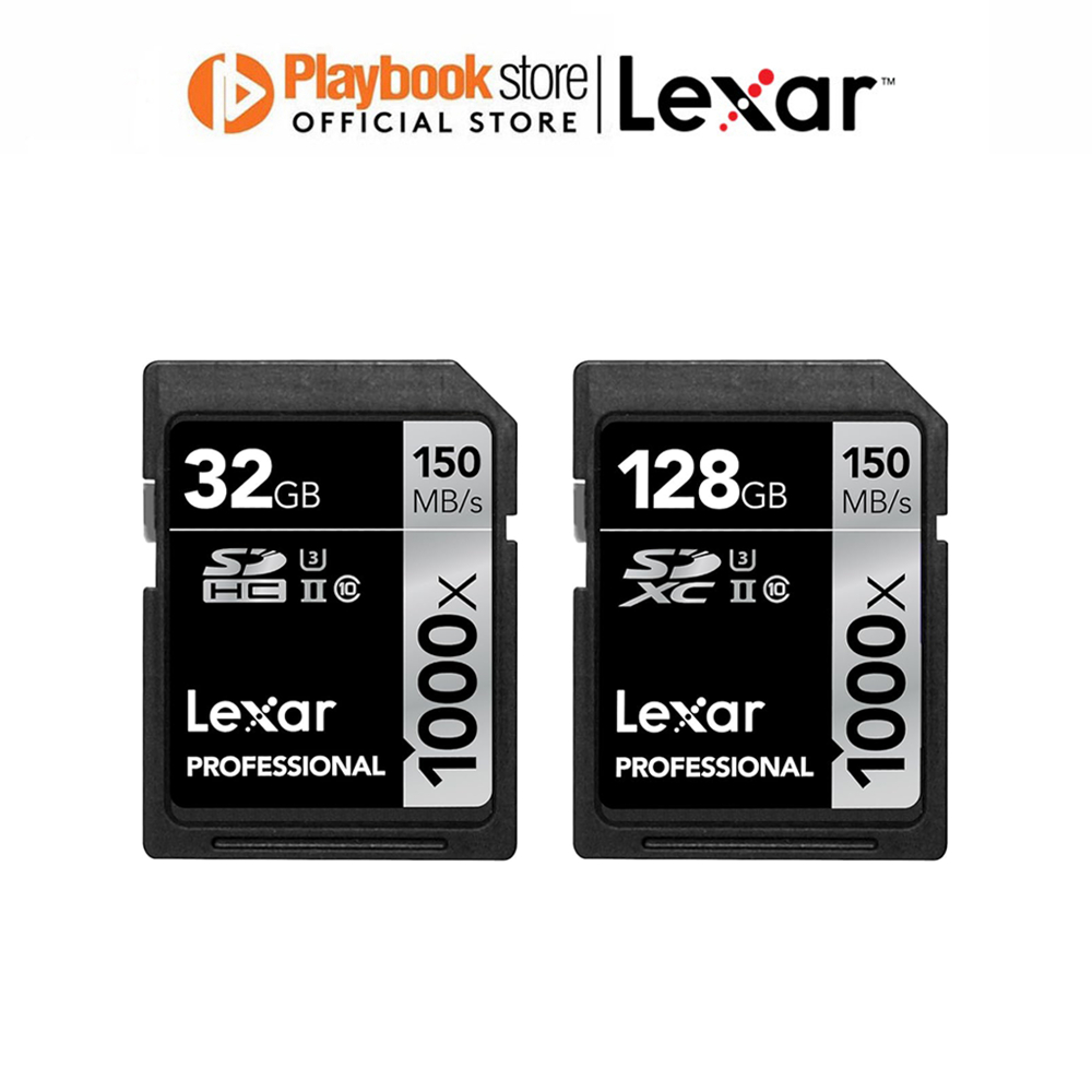 Lexar Professional 1000x 32GB/128GB Class 10 SDHC/SDXC UHSII SD Card
